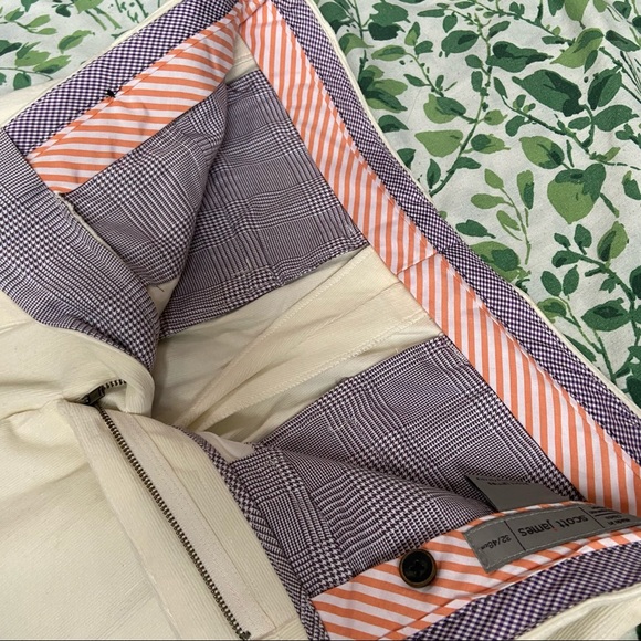 Scott James Vintage Gert Burgandy Corduroy Pants color creme - Picture 6 of 6